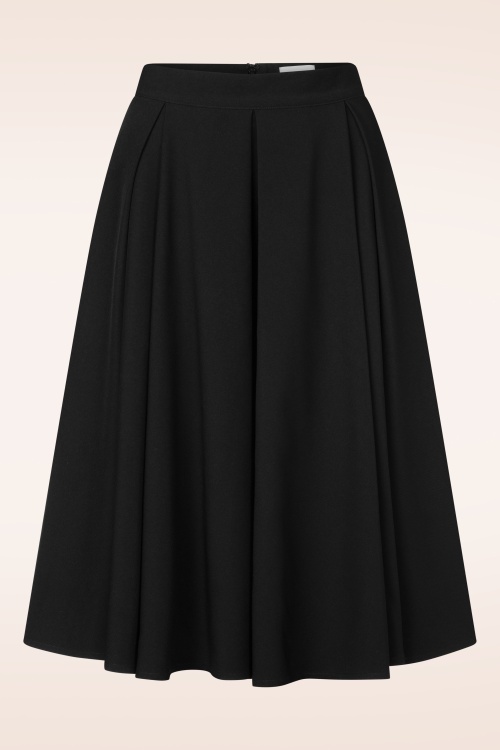 Topvintage Boutique Collection - Topvintage exclusive ~ Lola swing rok in zwart 2