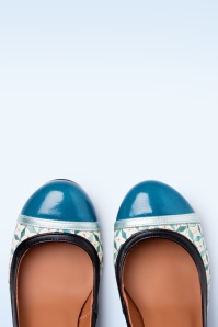 Nemonic - Juliet Mary Jane Monaco pumps in zwart en wit 2