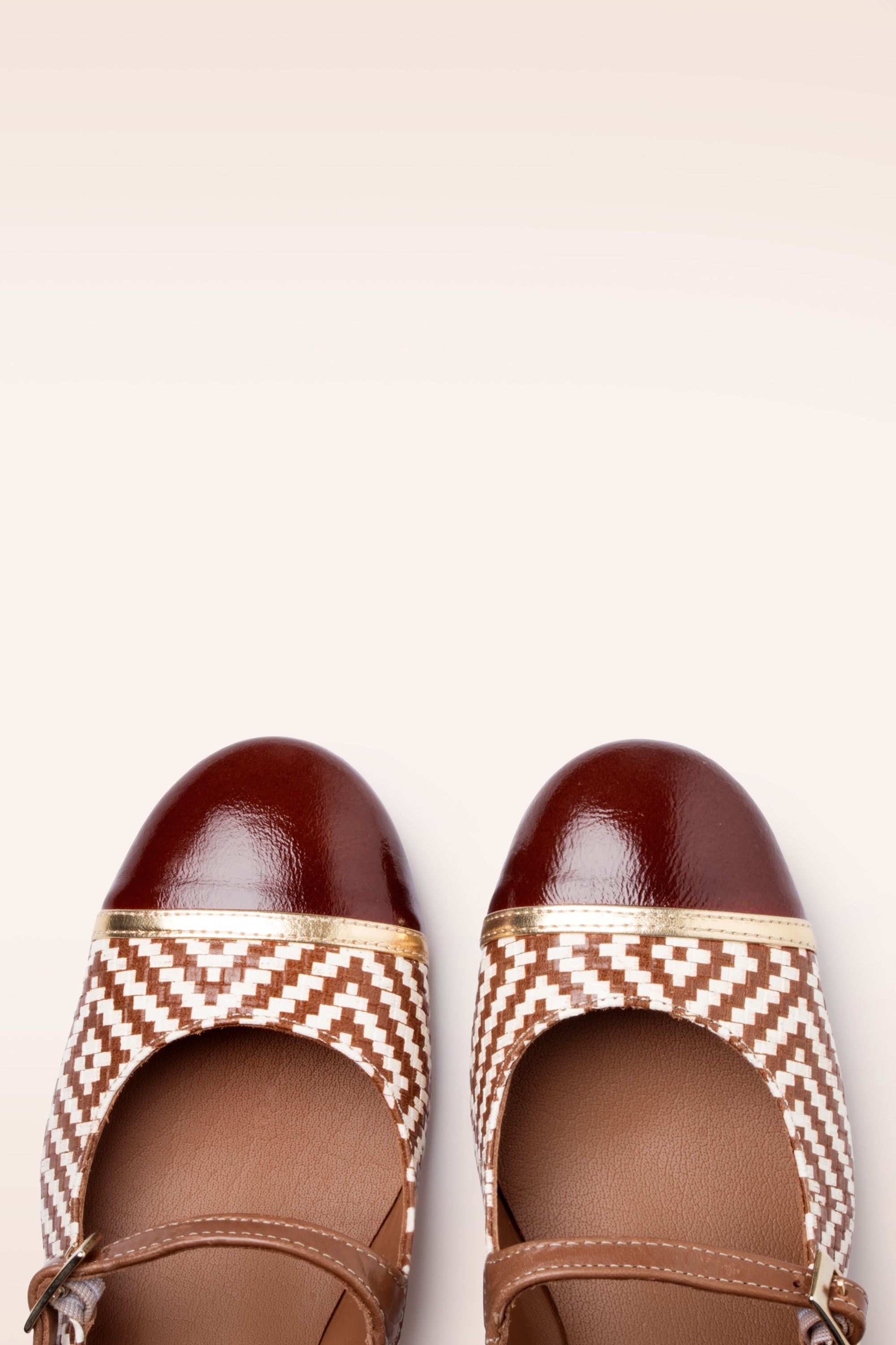 Nemonic - Julie Mary Jane pumps in kastanje 2