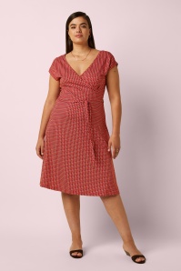 King Louie - Mira Bora Bora jurk in chili rood