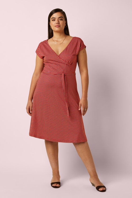 King Louie - Bora Bora blouse in chili rood