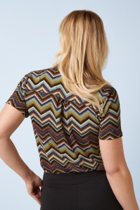 King Louie - Maisie Shio blouse in strong blauw 4