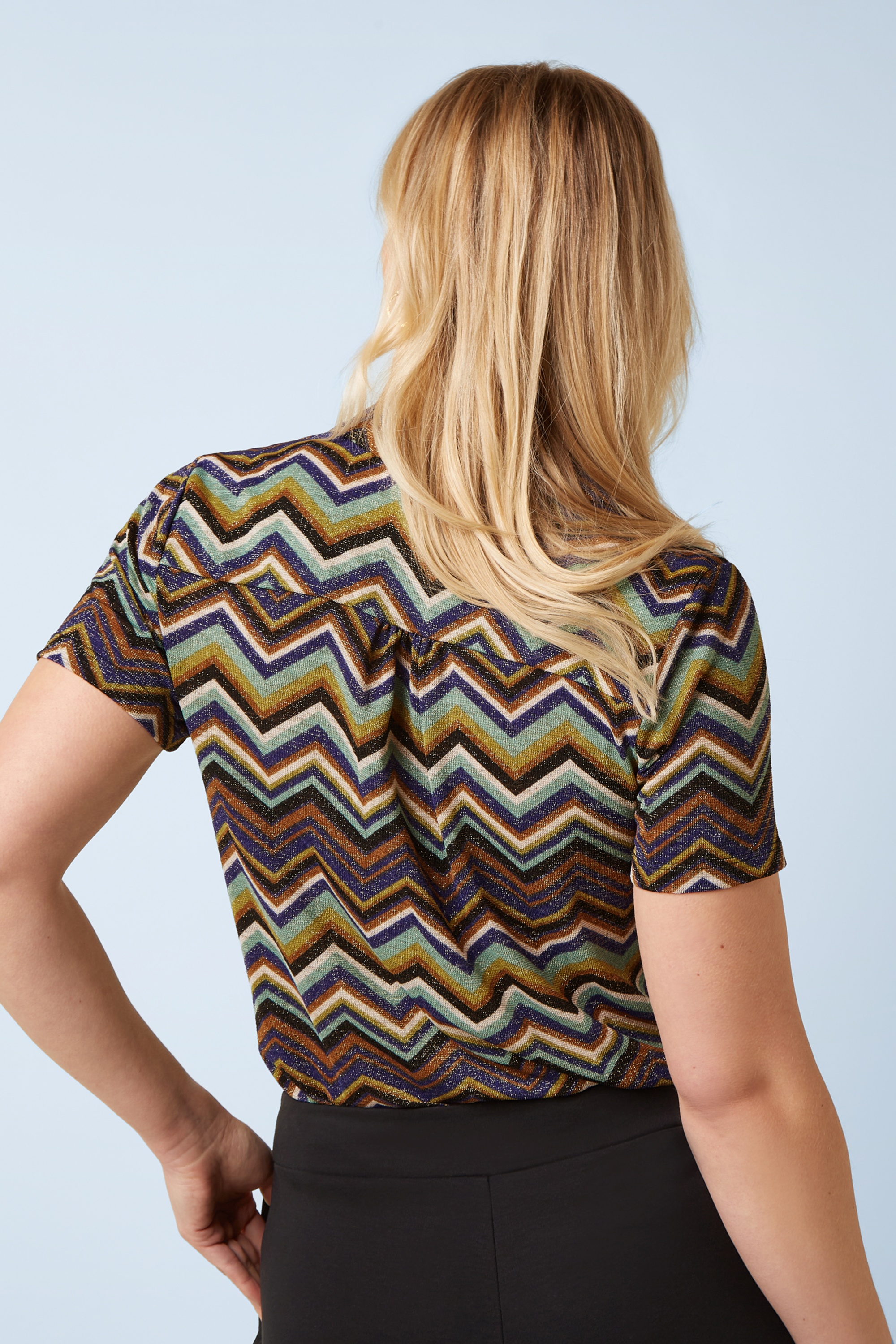 King Louie - Maisie Shio blouse in strong blauw 4