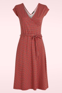 King Louie - Mira Bora Bora jurk in chili rood 2