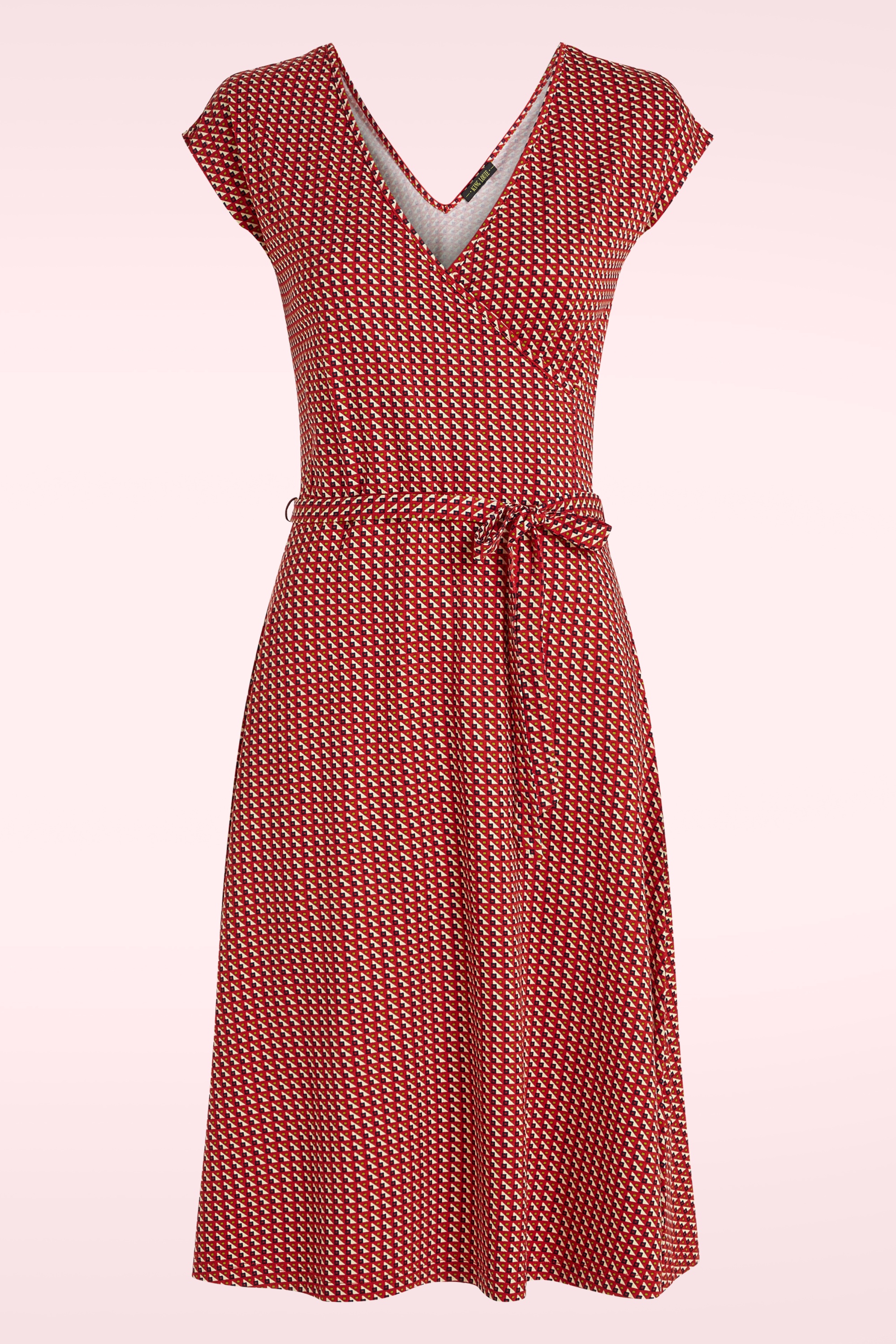 King Louie - Mira Bora Bora jurk in chili rood 2