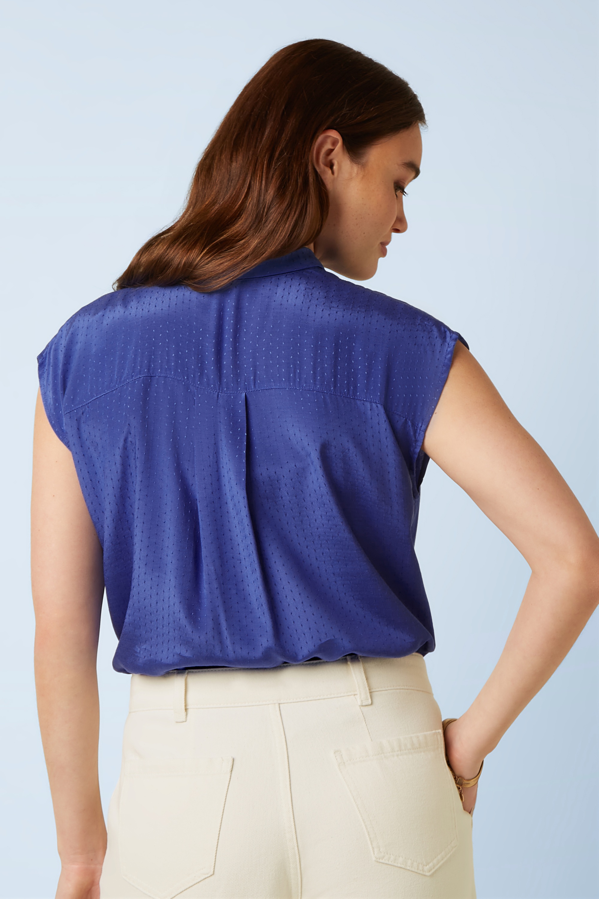 King Louie - Amy Sista blouse in amparo blauw 2