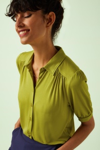 King Louie - Carina Viscose Light blouse in groen 
