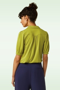 King Louie - Carina Viscose Light blouse in groen  3