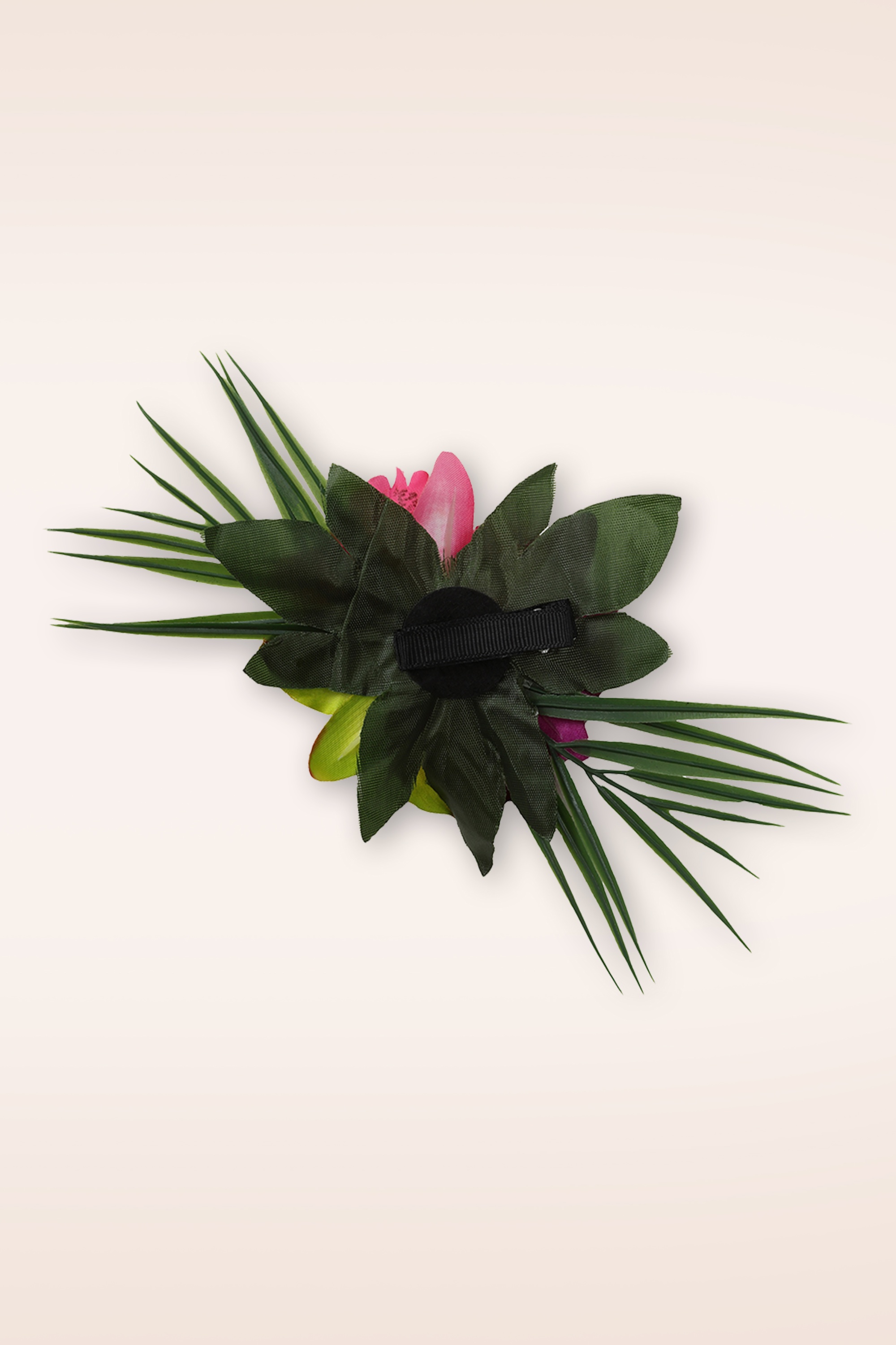 Banned Retro - Tropical Bloom haarclip in fuchsia 3