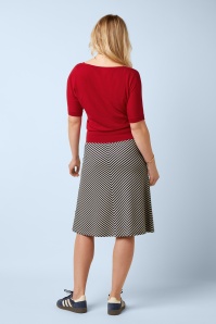 King Louie - Juno Panel Mariniere Stripe rok in beacon blauw 4