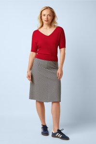 King Louie - Juno Panel Mariniere Stripe rok in beacon blauw