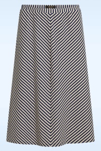 King Louie - Juno Panel Mariniere Stripe rok in beacon blauw 2