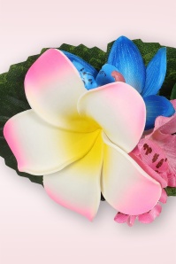 Banned Retro - Blossom haarclip in roze 2