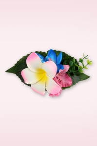 Banned Retro - Blossom haarclip in roze