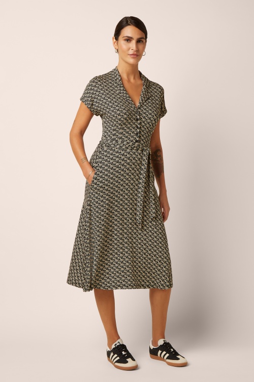 King Louie - Darcy Laguna jurk in zwart