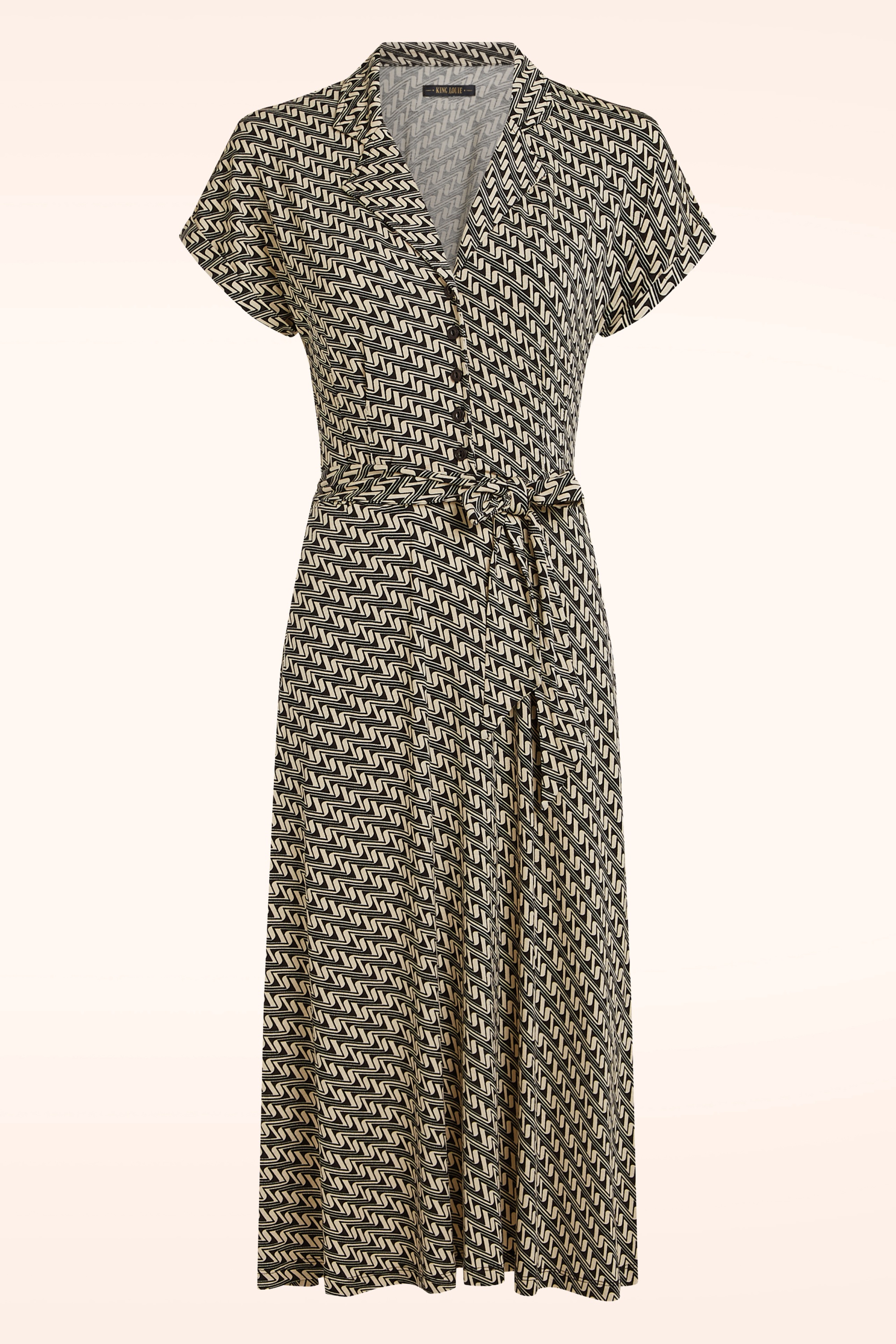 King Louie - Darcy Laguna jurk in zwart 2