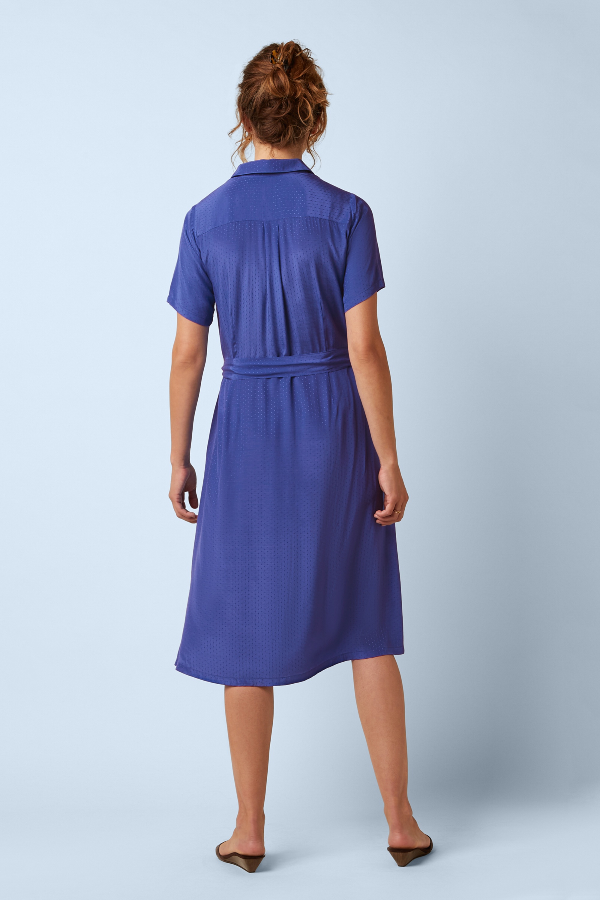 King Louie - Olive Sista midi jurk in Amparo Blue 4