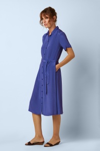 King Louie - Olive Sista midi jurk in Amparo Blue