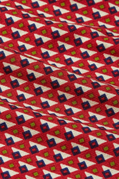 King Louie - Bora Bora border rok in chili rood 4