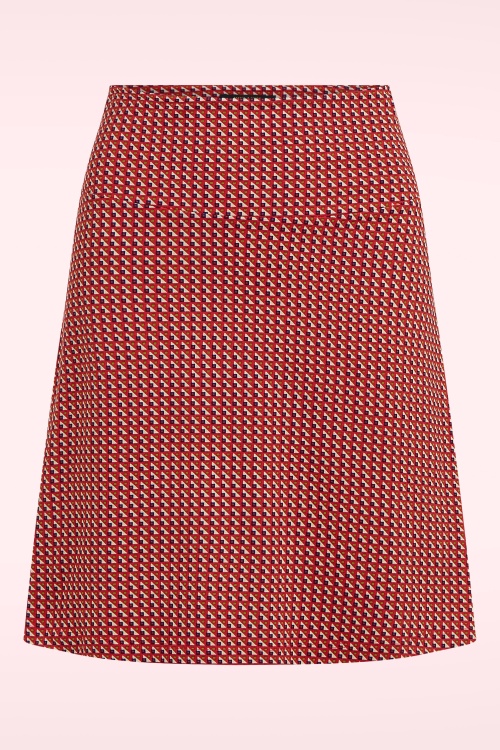 King Louie - Bora Bora border rok in chili rood 2