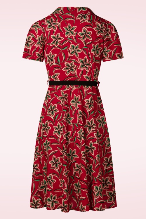 Rock N Romance - Charlene Carnival jurk in rood en multi 3