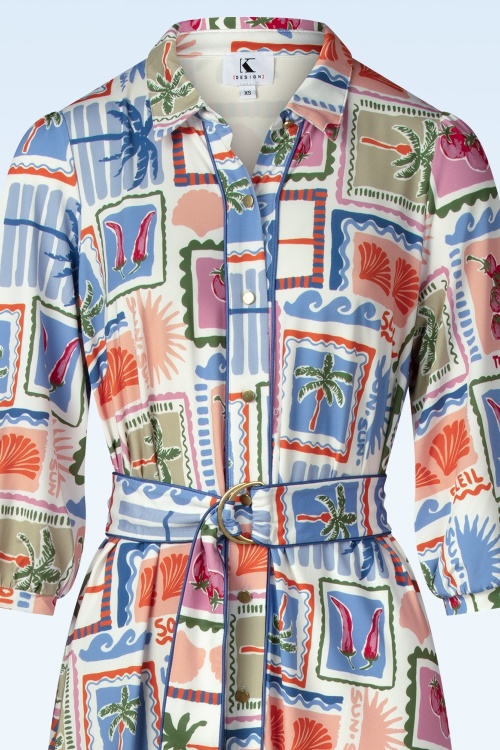 K-Design - Soleil Escape maxi jurk in multi 2