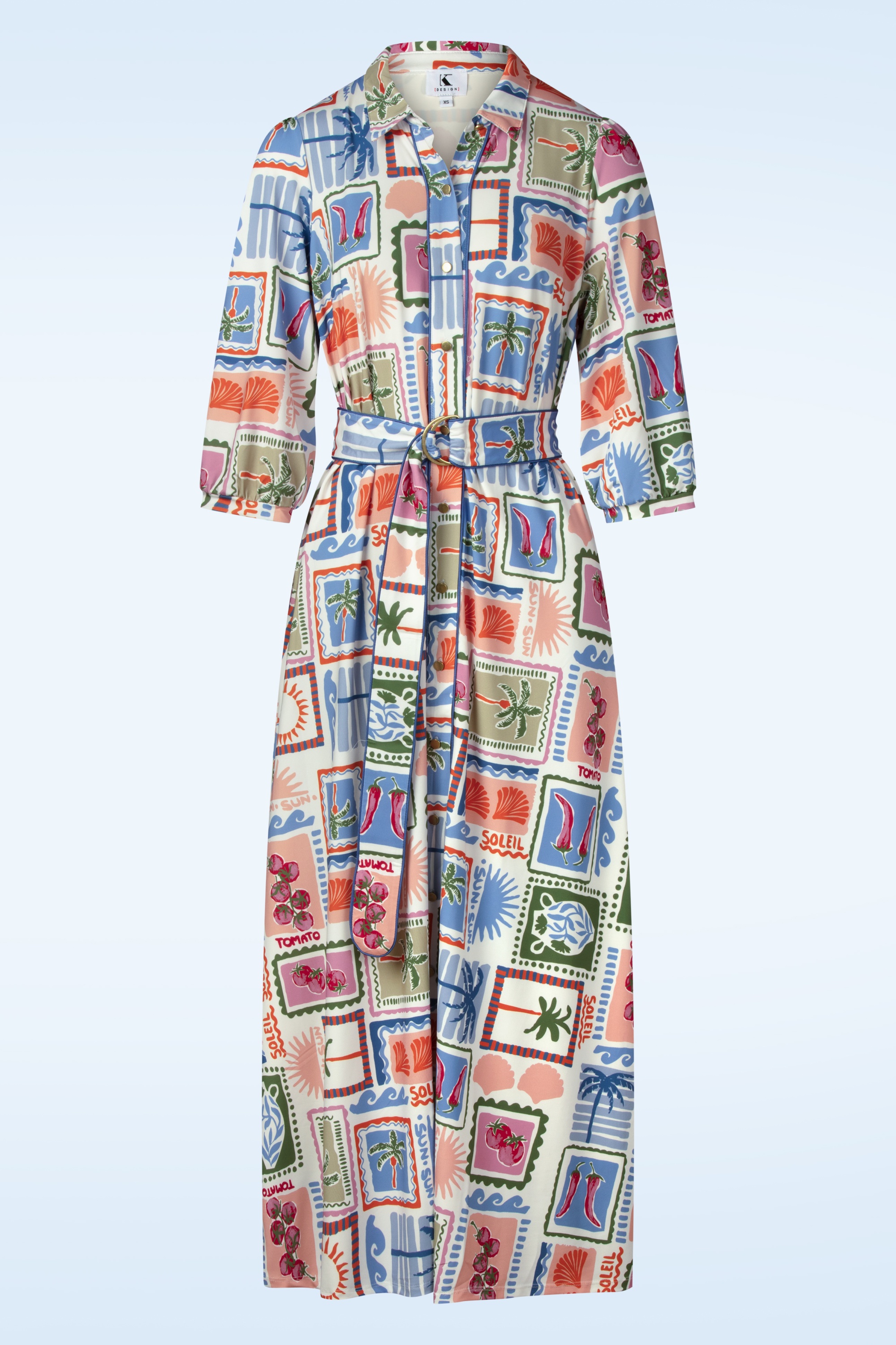 K-Design - Soleil Escape maxi jurk in multi