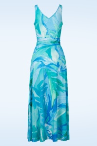 K-Design - Lucia maxi jurk in blauw 3