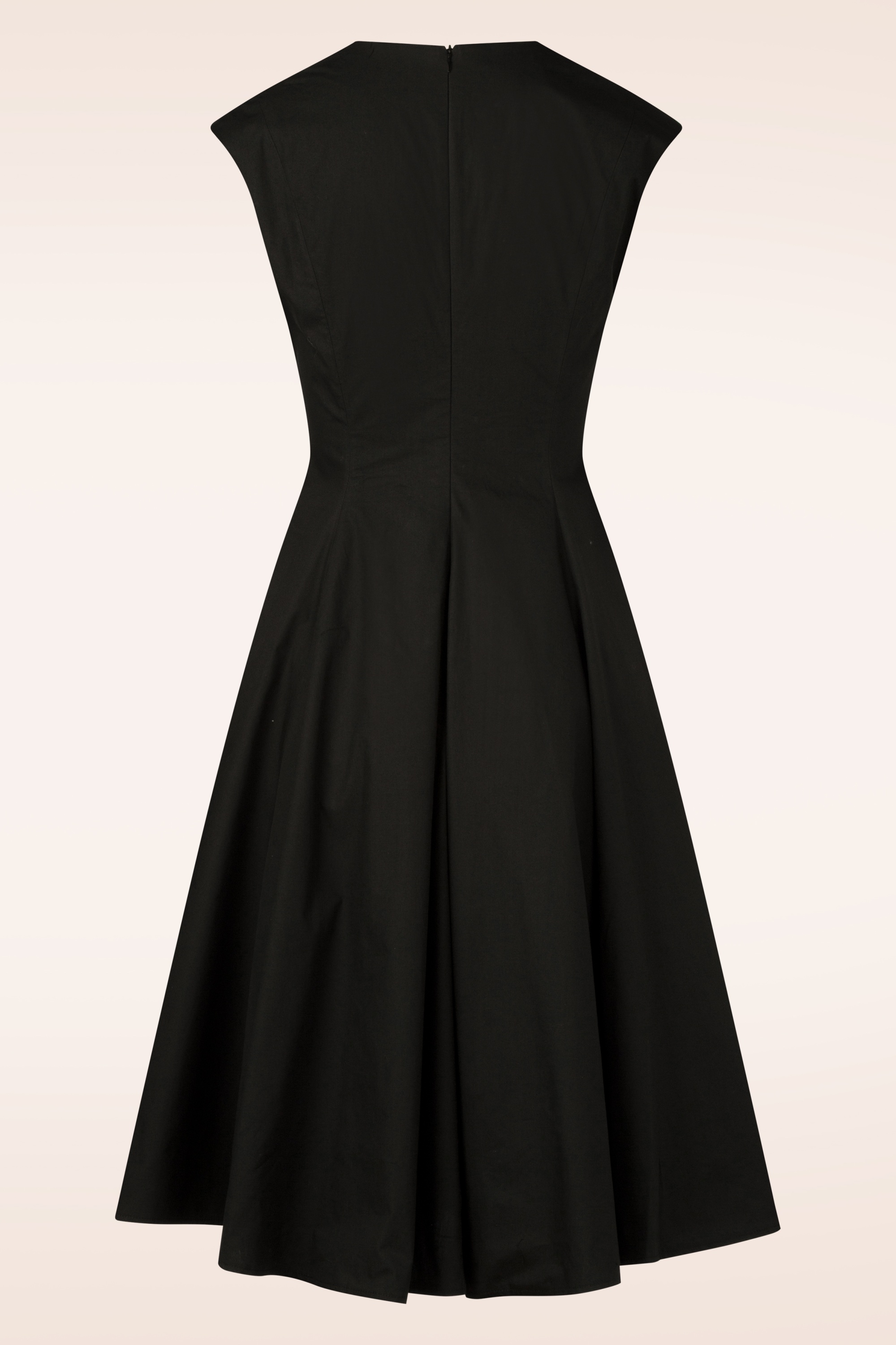 Femkit - Ava katoenen swing jurk in zwart 3