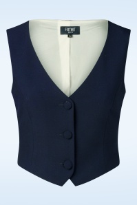 Femkit - Dona gilet in marineblauw