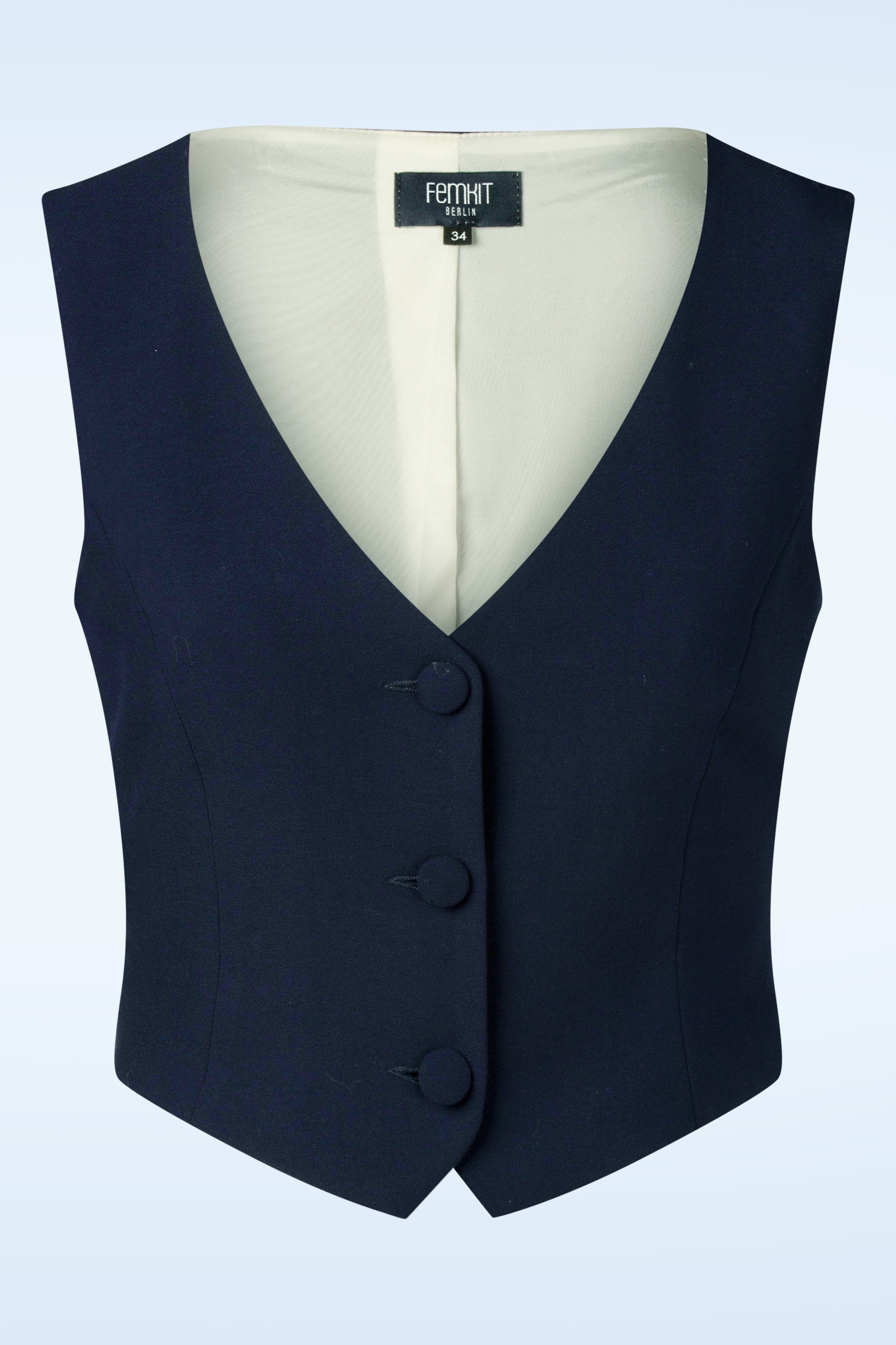 Femkit - Dona gilet in marineblauw