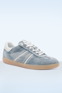 Tamaris - Skyline Canvas sneakers in licht denimblauw 2