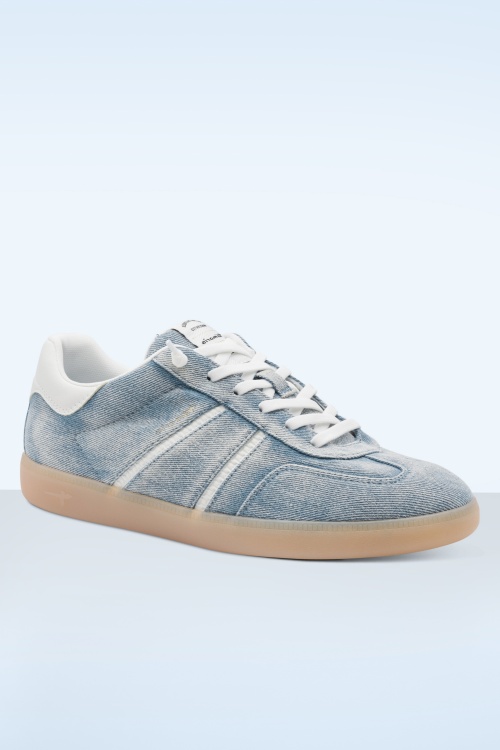 Tamaris - Skyline Canvas sneakers in licht denimblauw 2