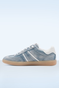 Tamaris - Skyline Canvas sneakers in licht denimblauw 3