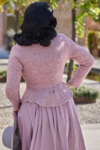 Miss Candyfloss - Naelle Pia gebreide blazer in roze 2