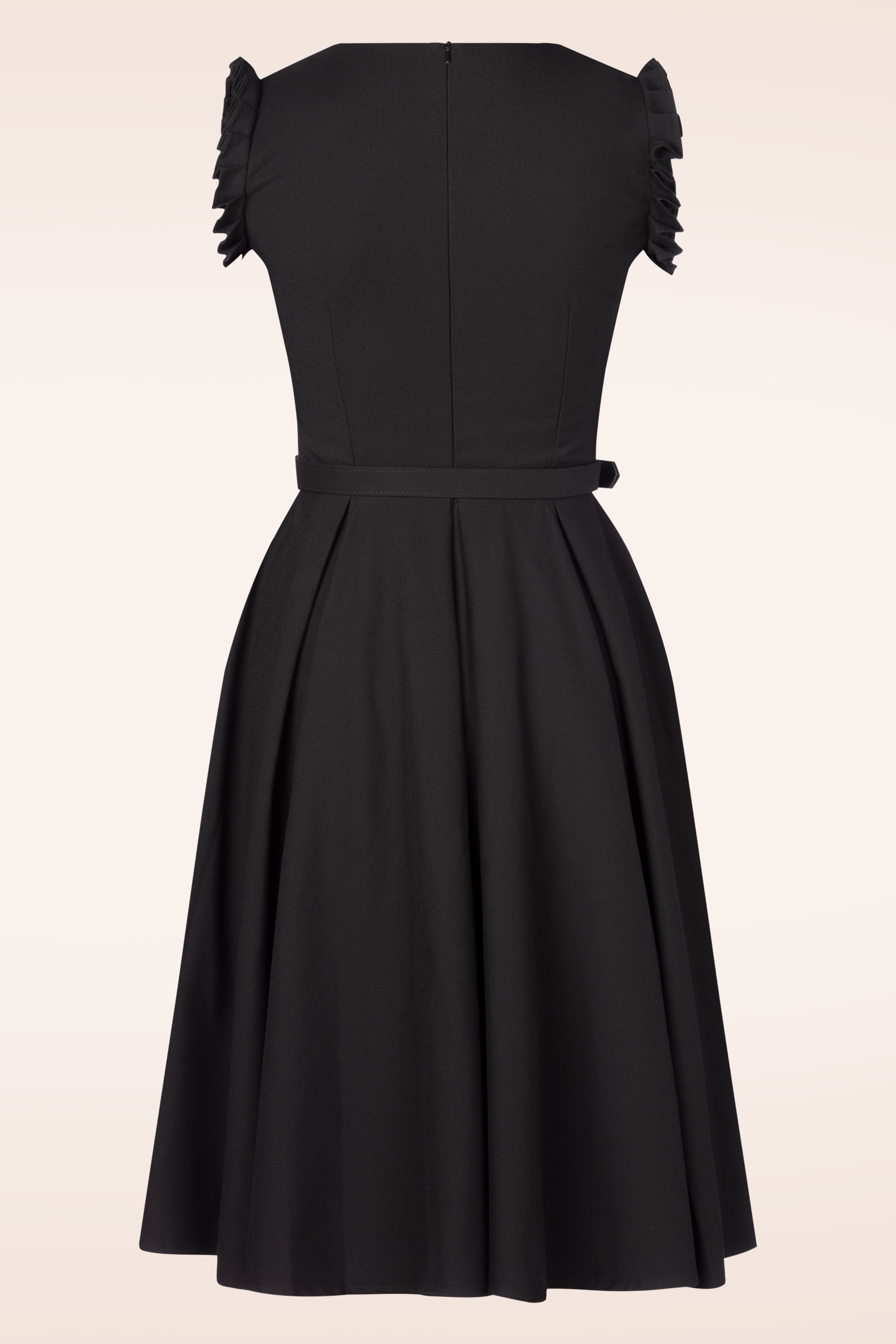 Vintage Diva  - Topvintage exclusive ~ The Gianna swing jurk in zwart 7