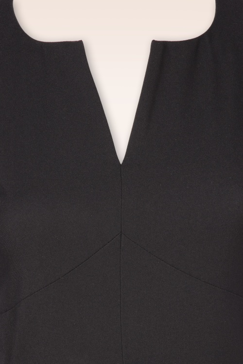 Vintage Diva  - Topvintage exclusive ~ The Gianna swing jurk in zwart 4