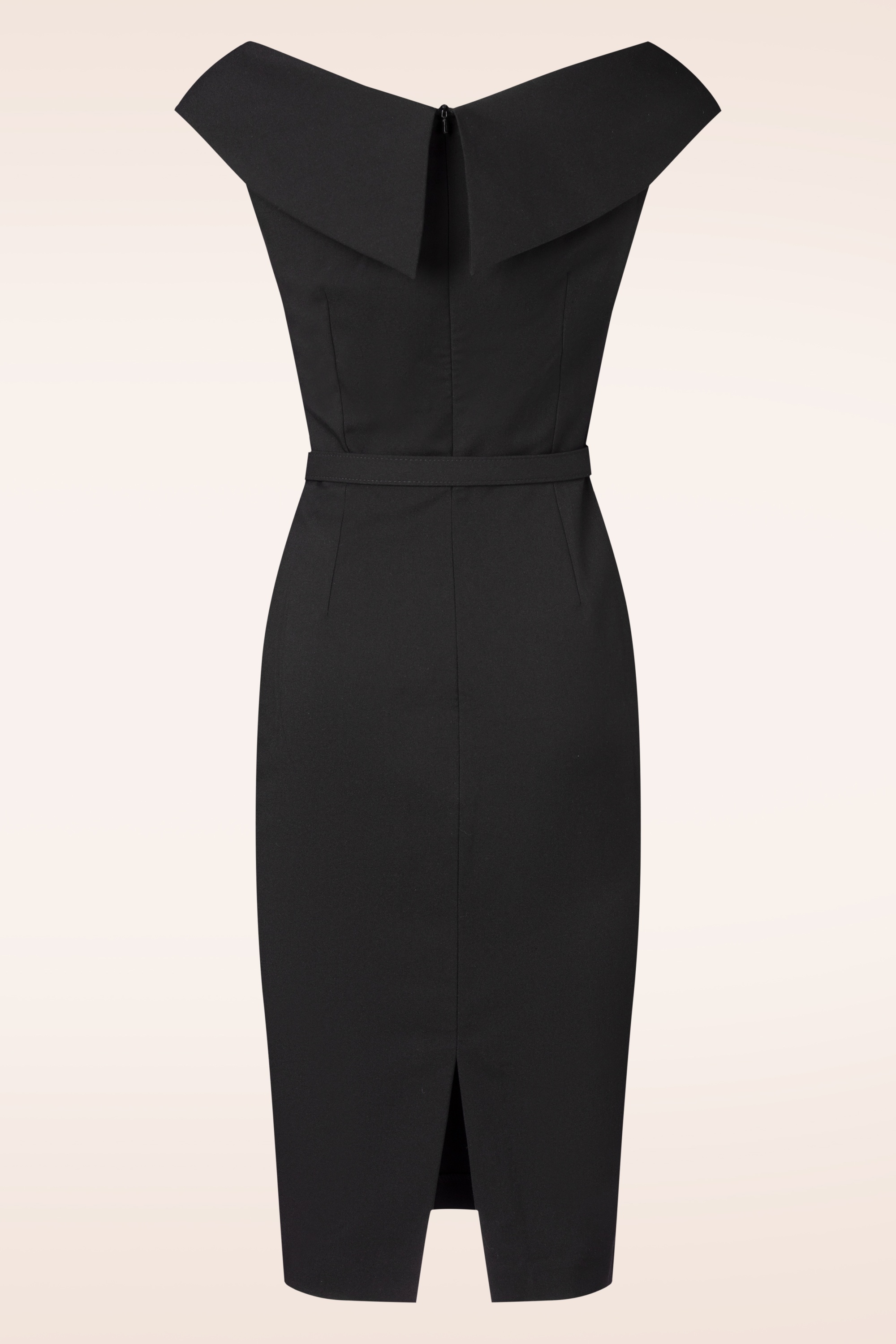 Vintage Diva  - Topvintage exclusive ~ The Aurelia pencil jurk in zwart 5