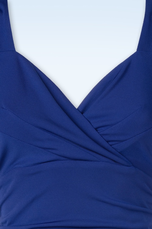 Vintage Diva  - Topvintage exclusive ~ The Joyce top in koningsblauw 3