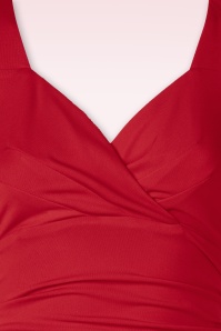 Vintage Diva  - Topvintage exclusive ~ The Joyce top in rood 3