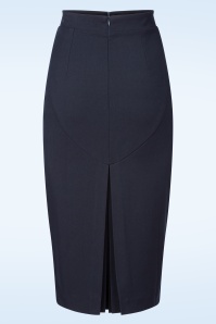 Vintage Diva  - Topvintage exclusive ~ The Lana Lynn pencil rok in navy 4