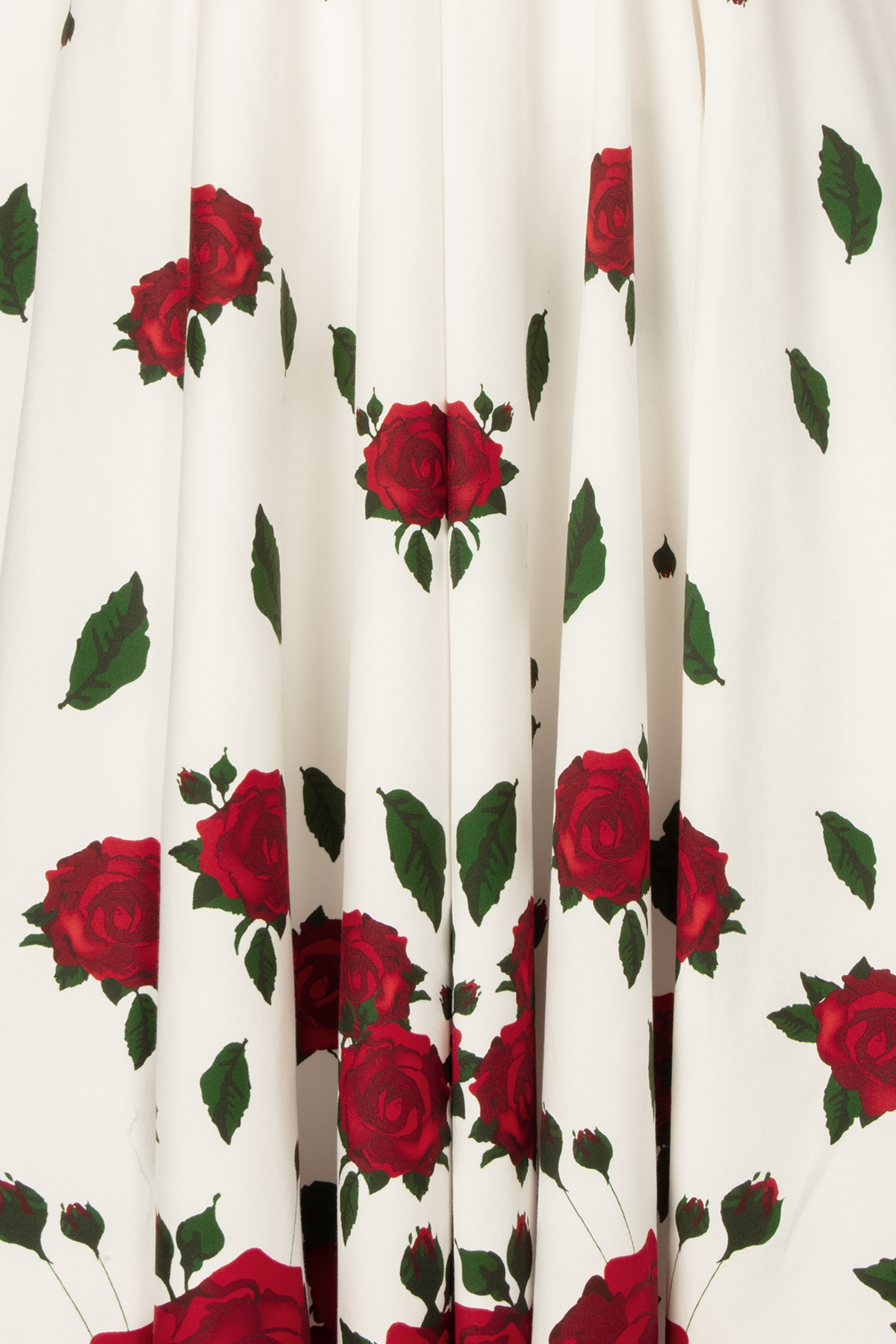 Vintage Diva  - Topvintage exclusive ~ The Ella Rose swing jurk in wit 5