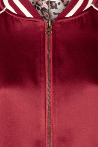 Topvintage Boutique Collection - Topvintage exclusive ~ Gigi bomber jack in bordeauxrood 3