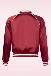 Topvintage Boutique Collection - Topvintage exclusive ~ Gigi bomber jack in bordeauxrood 6