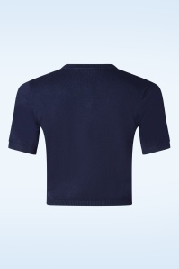 Topvintage Boutique Collection - Topvintage exclusive ~ Annora vest in marineblauw 5