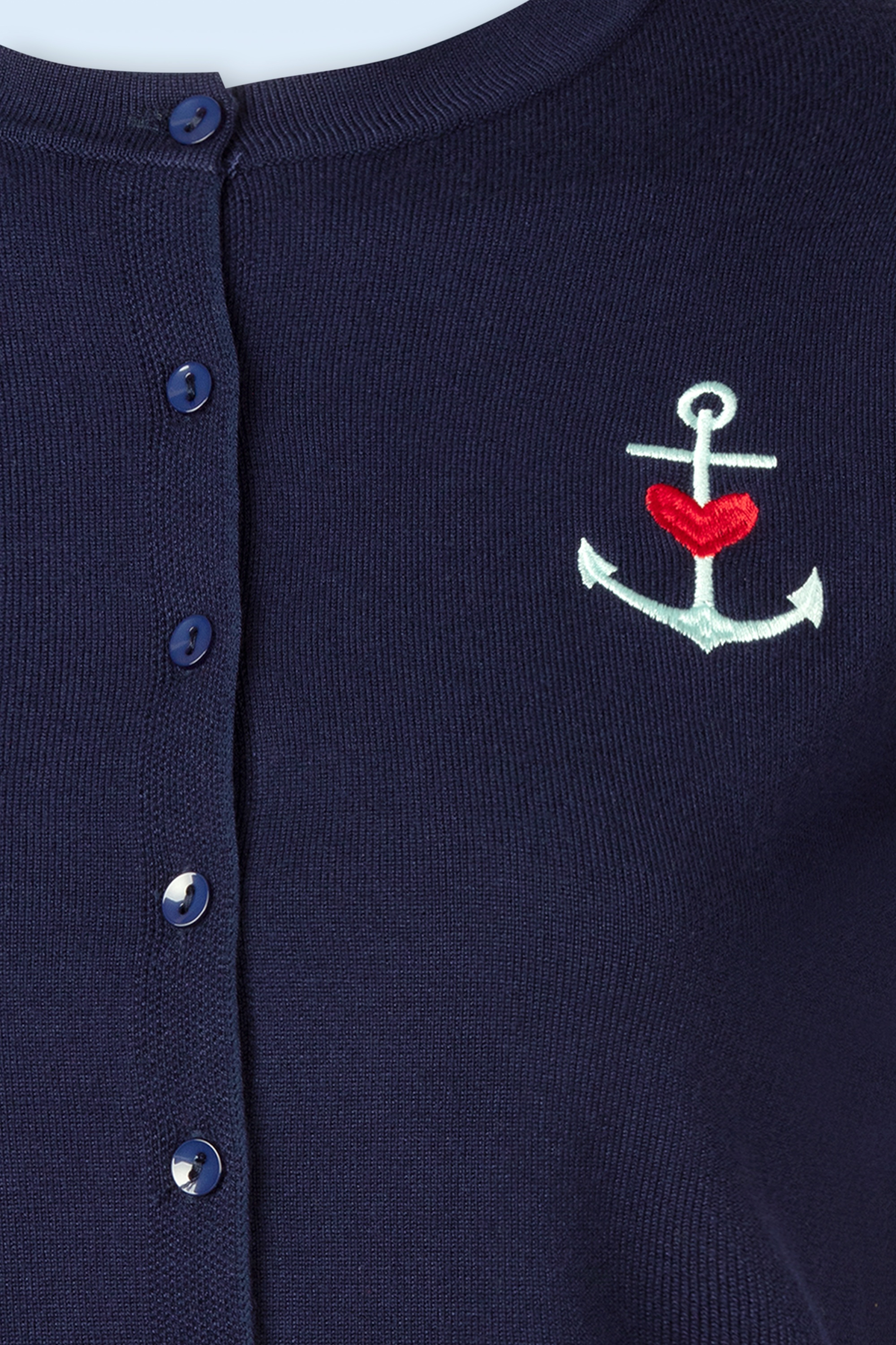 Topvintage Boutique Collection - Topvintage exclusive ~ Annora vest in marineblauw 3