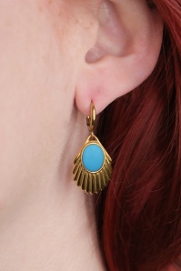 Urban Hippies - Venus oorbellen in turquoise