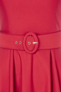 Topvintage Boutique Collection - Topvintage exclusive ~ Violetta swing jurk in rood 3