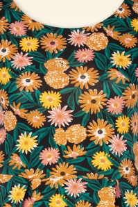 Seasalt - Veronica katoenen jurk in Marigold Meadow Inkwell 2