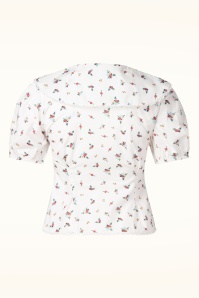 Glamorous - Blooming Belle katoenen blouse top in wit 3